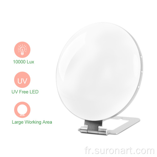 Lampe solaire de forme ronde pour la dépression saisonnière